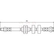 Apec Brake Hydraulic Hose Line Front HOS3558