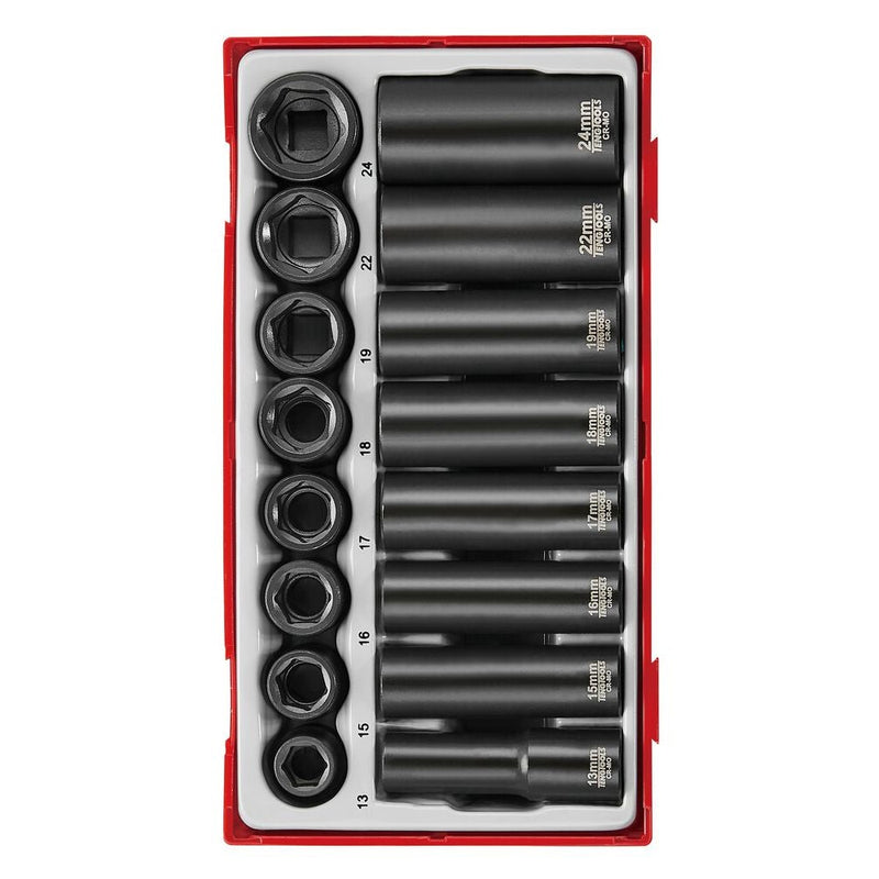 Teng Tools Impact Socket Set 1/2" Drive 16 Pieces TT9116N