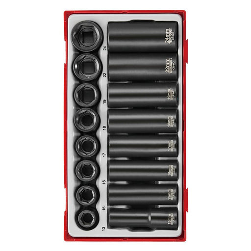 Teng Tools Impact Socket Set 1/2" Drive 16 Pieces TT9116N