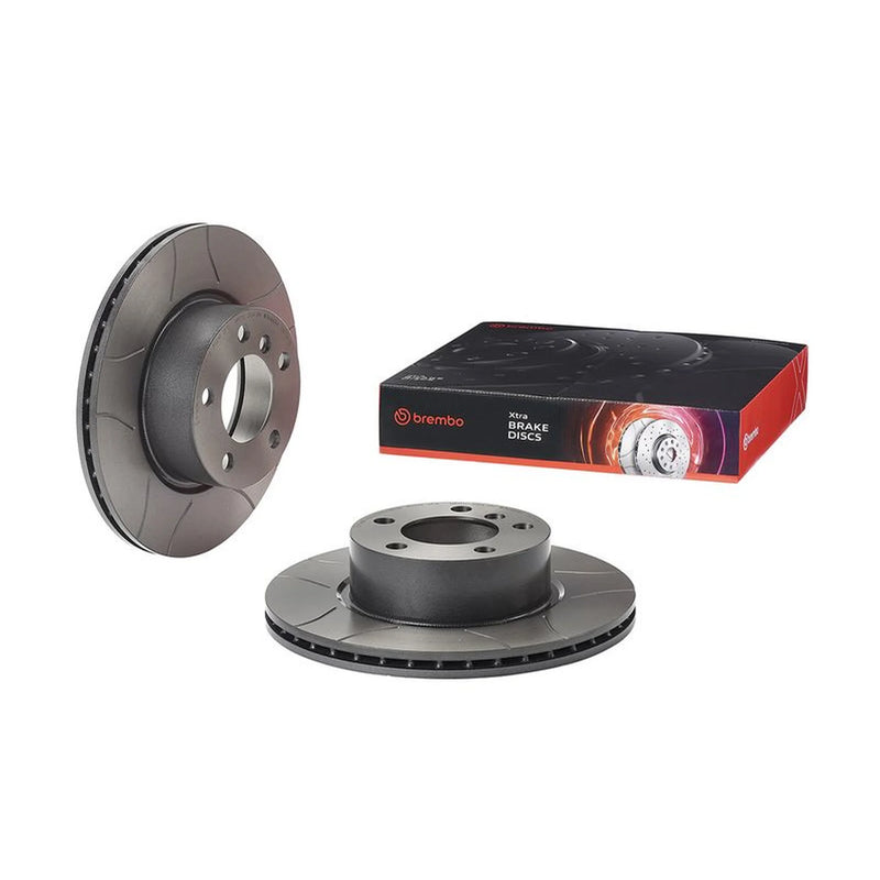 Brembo 2 x Slotted Front Brake Discs 09.C114.75