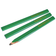 Faithfull Carpenter's Pencils - Green / Hard (Pack 3) - FAICPG