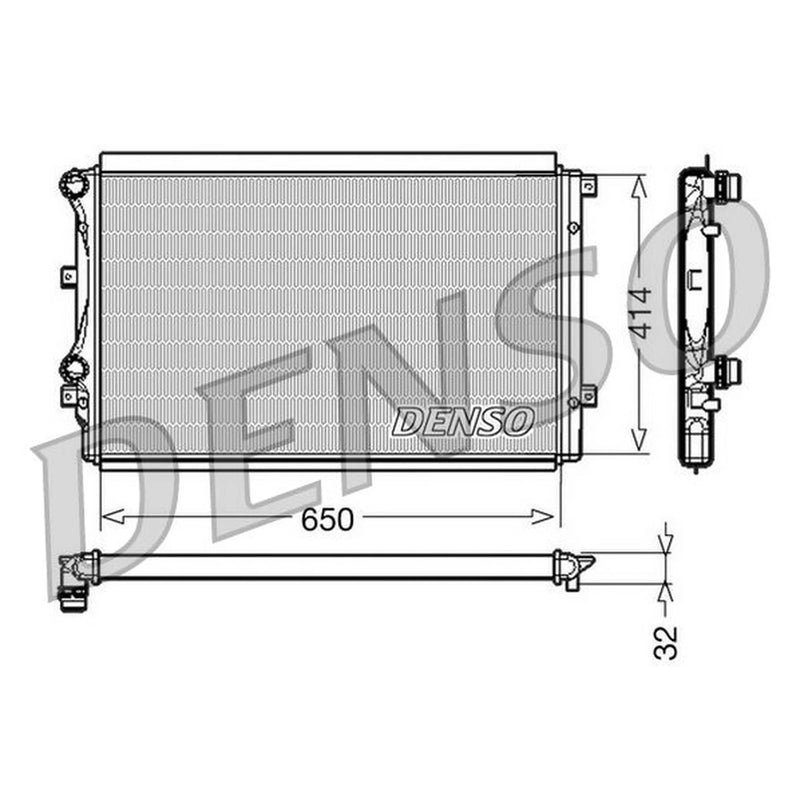 Denso Engine Radiator DRM32015