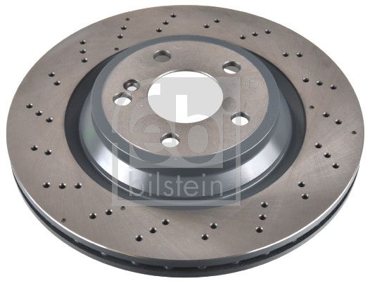 Febi 2 x Brake Disc Set Perforated/Vented Rear