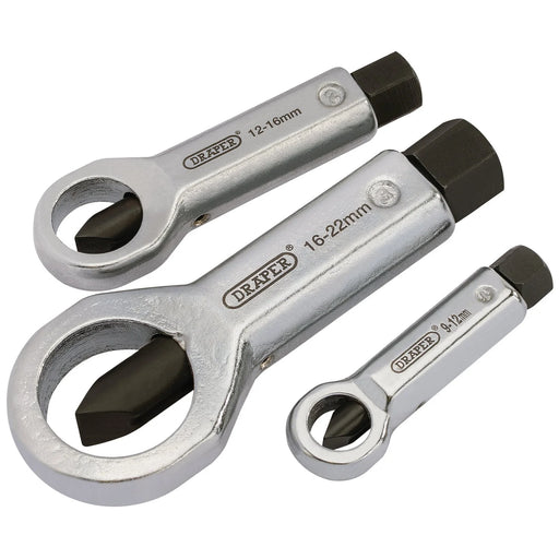 Draper Nut Splitter Set, 9-22mm (3 Piece)