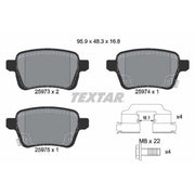 Textar Rear Brake Pad Set 2597301