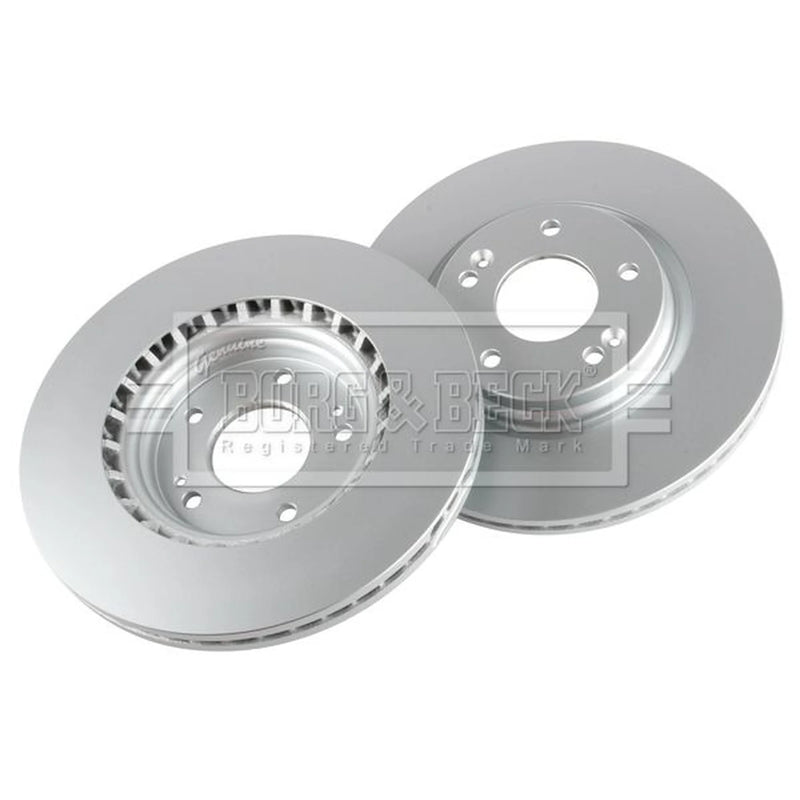 Borg & Beck 2 x Vented Front Brake Discs BBD5563