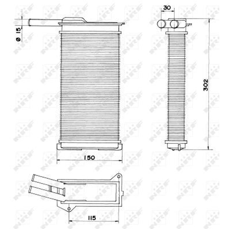 NRF Heater Matrix Core Heat Exchanger 58608