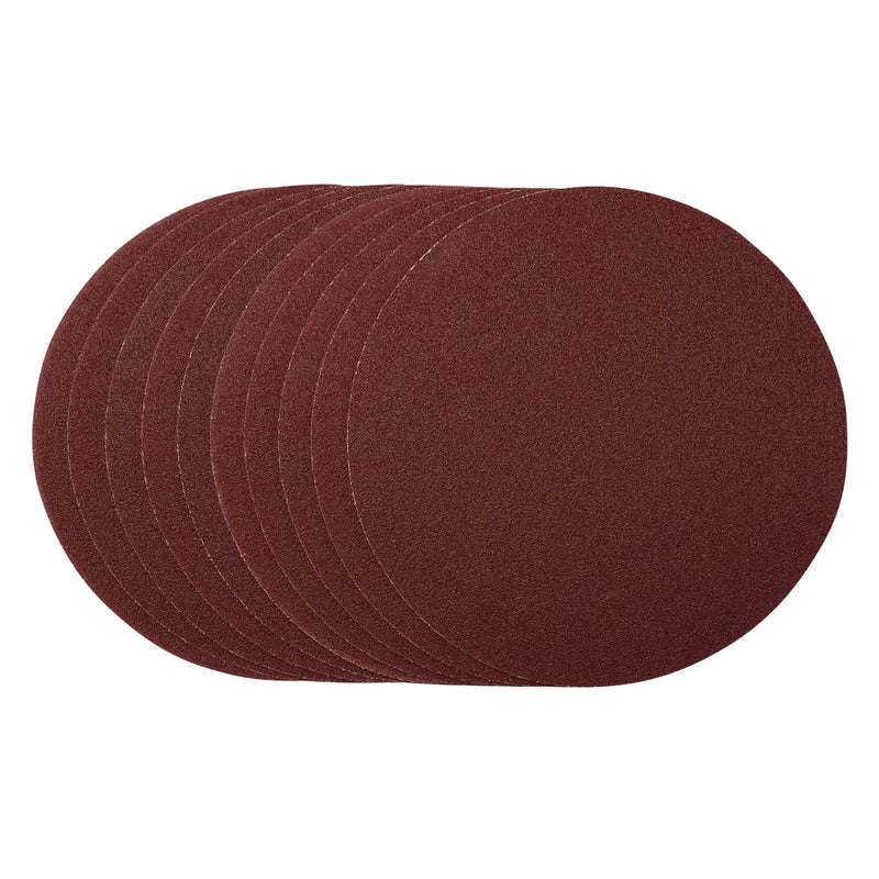 Draper Sanding Discs, Hook & Loop, 80 Grit, (Pack of 10)