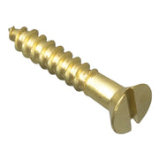 ForgeFix Wood Screw Slotted Raised Head Solid Brass 1in x 8 ForgePack 16