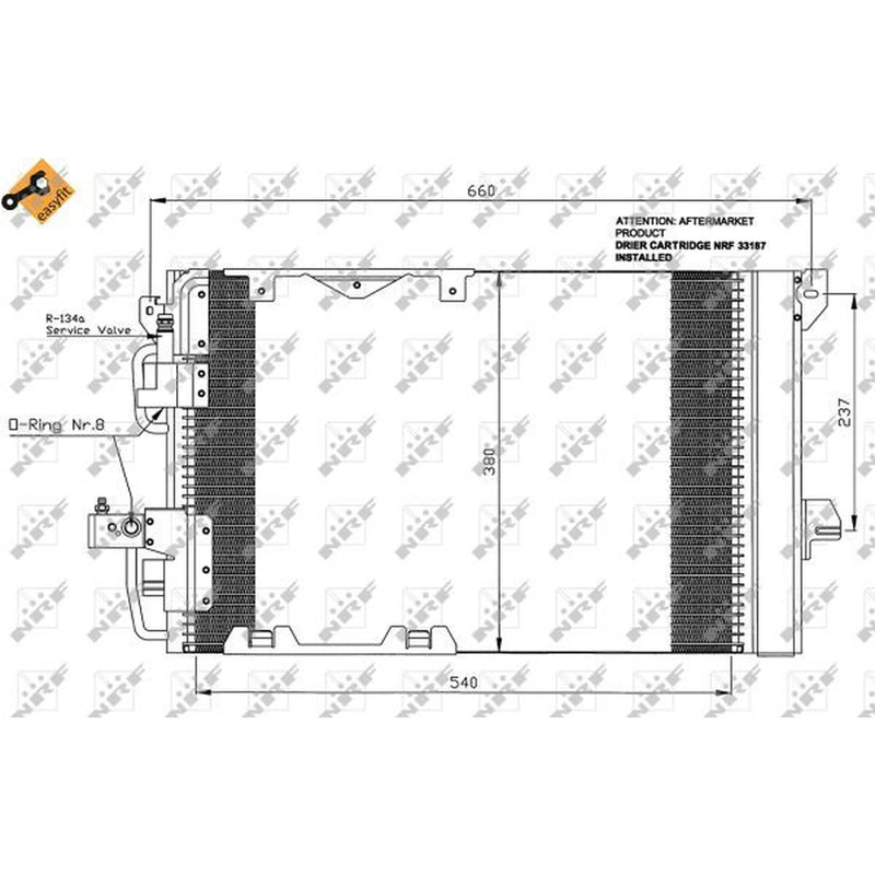 NRF Air Conditioning Condenser 35416