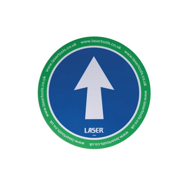 Laser Tools Floor Sticker Arrow Direction 6pc - PL