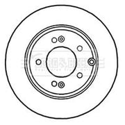 Borg & Beck 2 x Vented Front Brake Discs BBD5906S