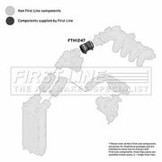 First Line Intercooler Turbo Charge Air Hose FTH1247