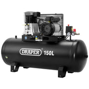 Draper 150L Stationary Air Compressor 230V 2.2kW/3HP