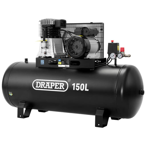 Draper 150L Stationary Air Compressor 230V 2.2kW/3HP