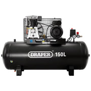 Draper 150L Stationary Air Compressor 230V 2.2kW/3HP