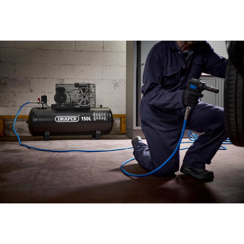 Draper 150L Stationary Air Compressor 230V 2.2kW/3HP