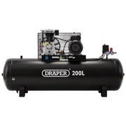 Draper Air Compressor DA200/369S 200L 2.2kW/3HP