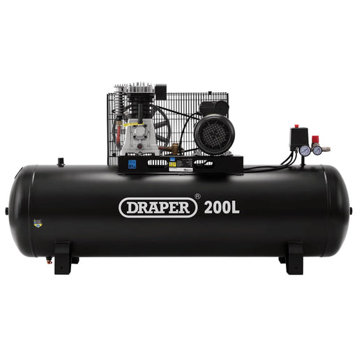 Draper Air Compressor DA200/369S 200L 2.2kW/3HP