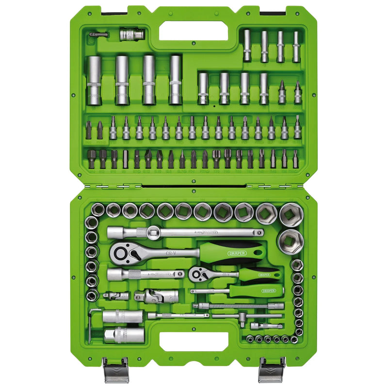 Draper Metric Socket Set 100 Piece 1/4” & 1/2” Sq. Dr.