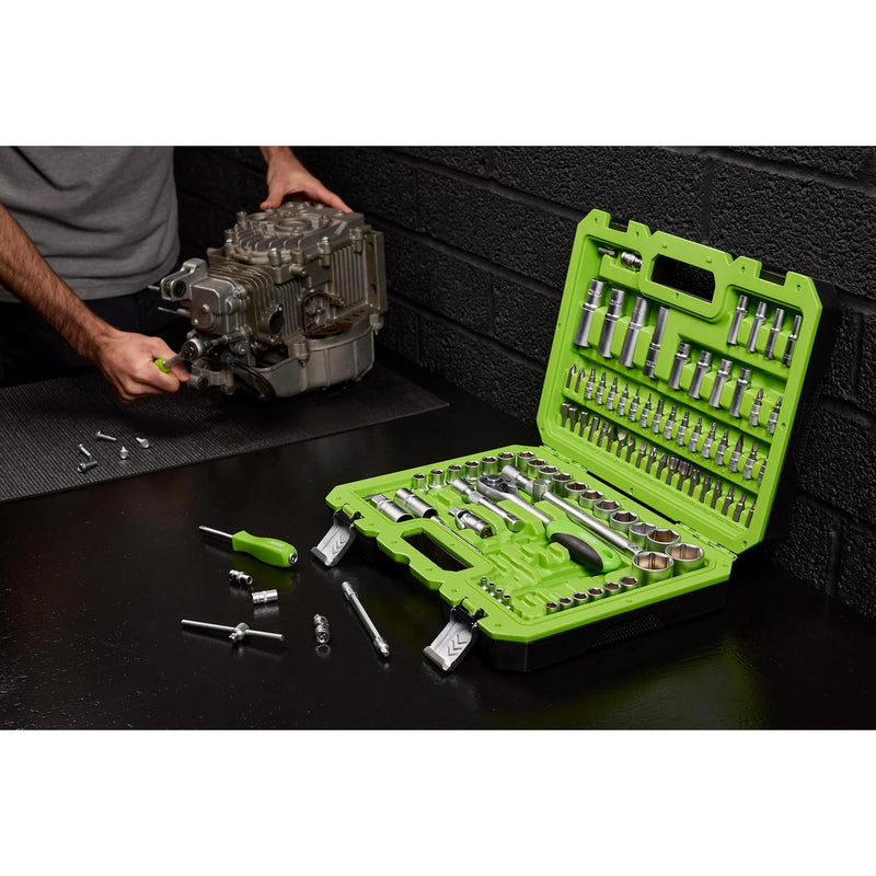 Draper Metric Socket Set 100 Piece 1/4” & 1/2” Sq. Dr.