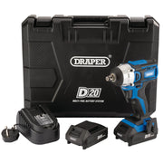 D20 Impact Wrench 20V Brushless 250Nm with 2x 2.0Ah Batteries