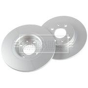 Borg & Beck 2 x Solid Front Brake Discs BBD5242