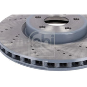 Febi 2 x Perforated/Vented Front Brake Discs 186227