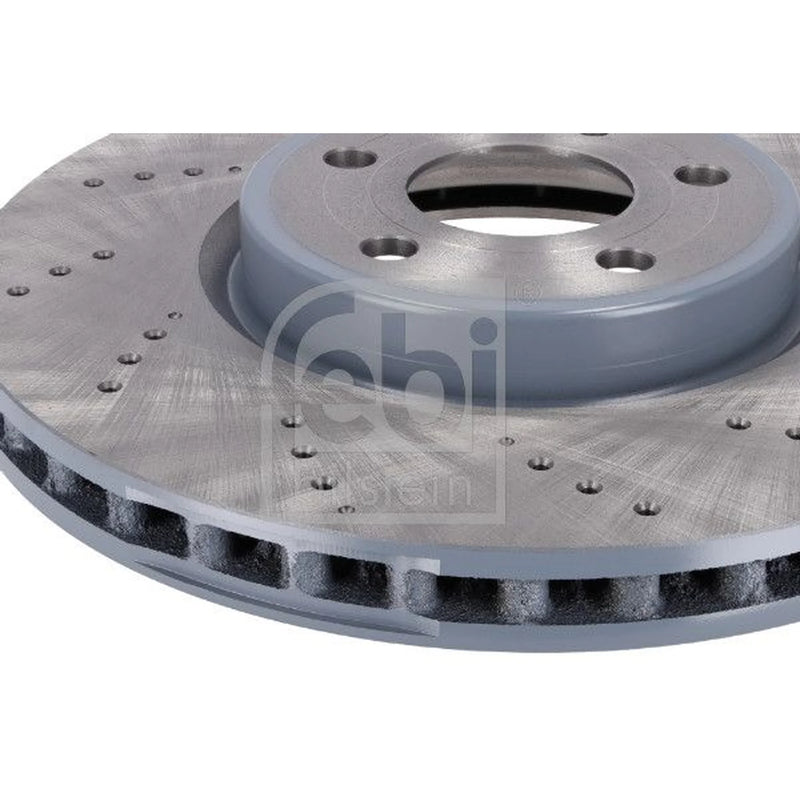 Febi 2 x Perforated/Vented Front Brake Discs 186227