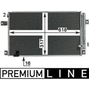 Mahle Air Conditioning Condenser AC 828 000P