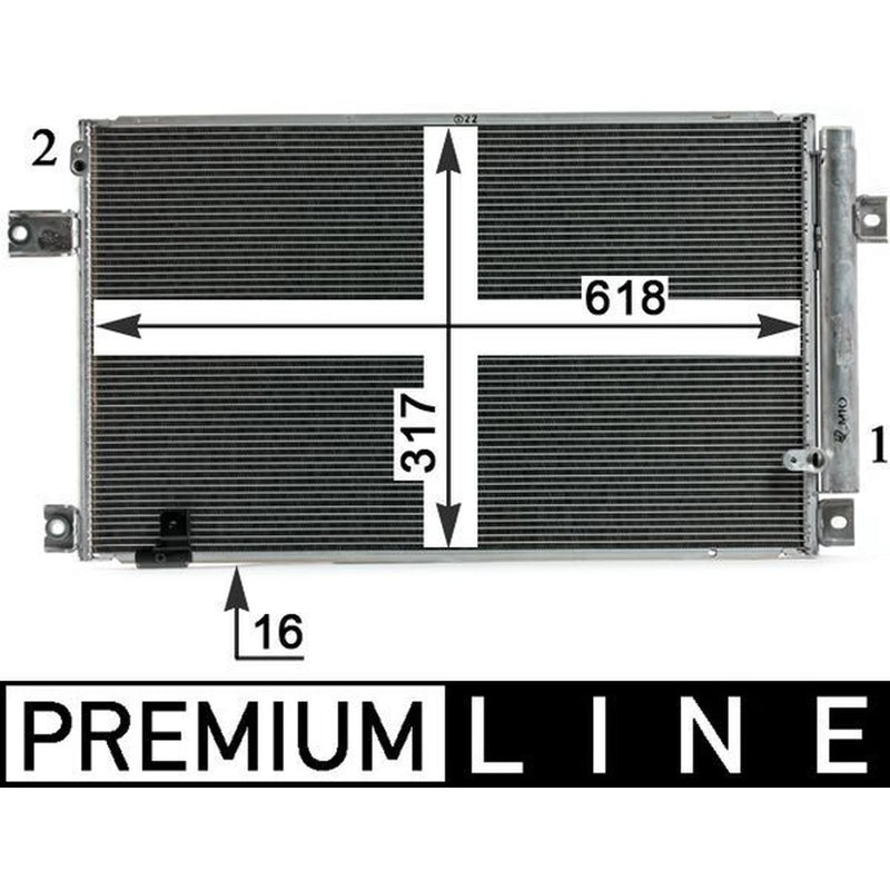 Mahle Air Conditioning Condenser AC 828 000P