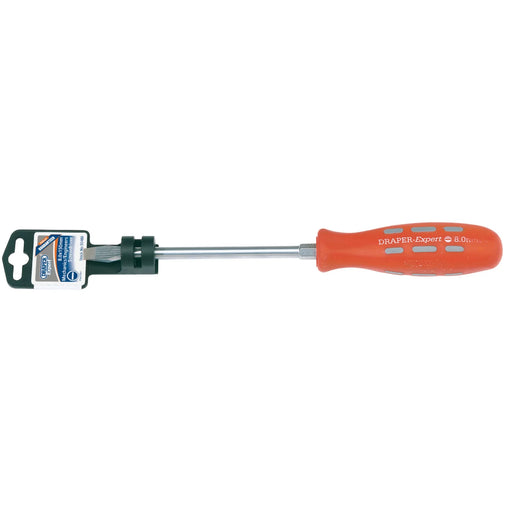 Draper Expert Screwdriver Plain Slot Flared Tip 8x150mm