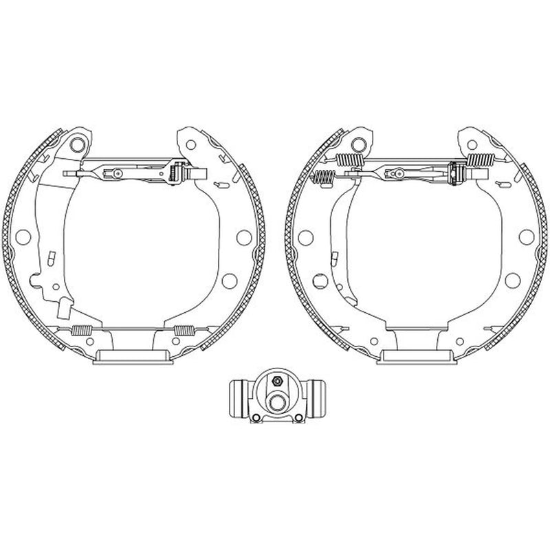 Mintex Brake Shoe Set Axle Kit MSP198