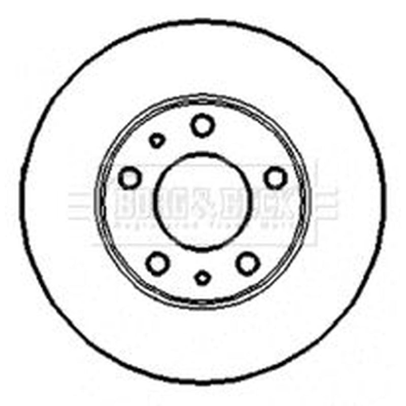 Borg & Beck 2 x Solid Rear Brake Discs BBD4414