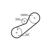 Gates Timing Belt Kit with Rollers K015465XS