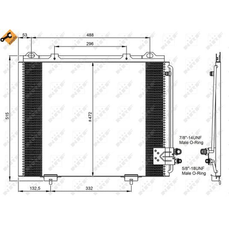 NRF Air Conditioning Condenser 35228
