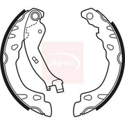 Apec Brake Shoe Set Axle Kit SHU689