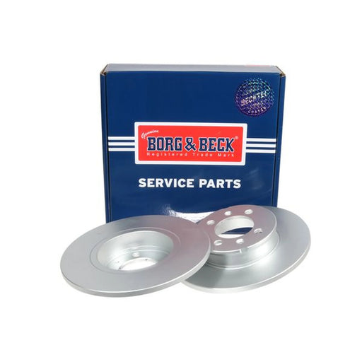 Borg & Beck 2 x Solid Rear Brake Discs BBD4206