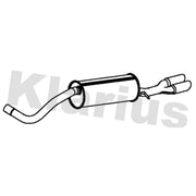 Klarius Box With Tail Pipe Rear SE193L