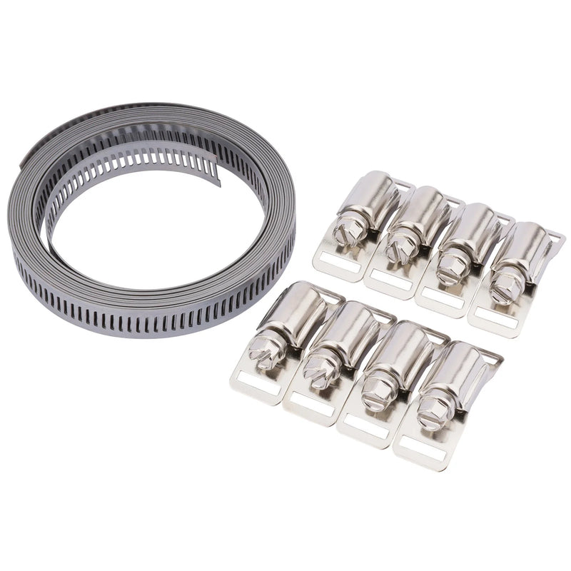 Draper Wide Hose Clamp Set - 3m Banding, 8mm & 12mm Variations