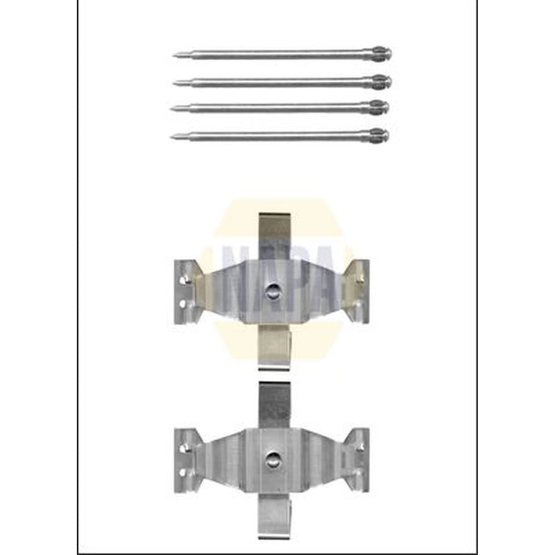 NAPA Brake Pad Accessory Fitting Kit Front NFK1019