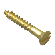 ForgeFix Wood Screw Slotted CSK Brass 3/4in x 4 ForgePack 45 - FPCSK344BR