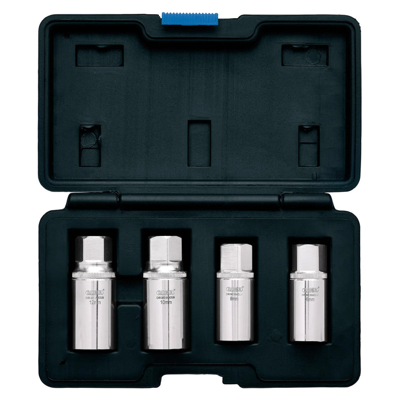 Draper Stud Extractor Set 1/2" Sq. Dr. 4 Piece