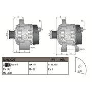 Denso Car Alternator 12V DAN3035