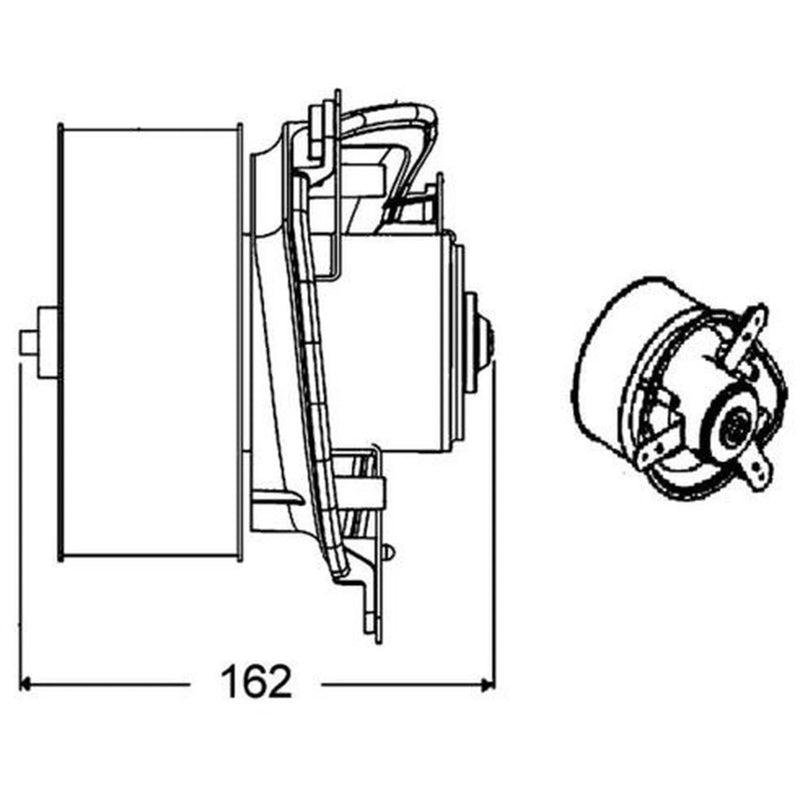 Mahle Heater Blower Fan AB 275 000P