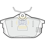 NAPA Rear Brake Pad Set NBP1056