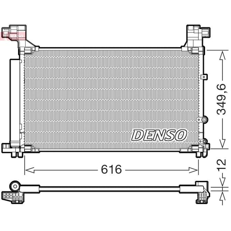Denso Air Conditioning Condenser DCN50132