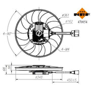 NRF Engine Cooling Fan 470054