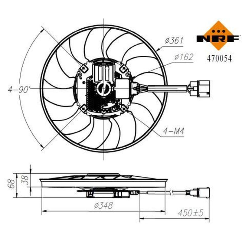 NRF Engine Cooling Fan 470054