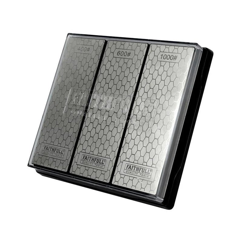 Faithfull Diamond Whetstone Kit, 3 Piece - FAIDWTRIPLE